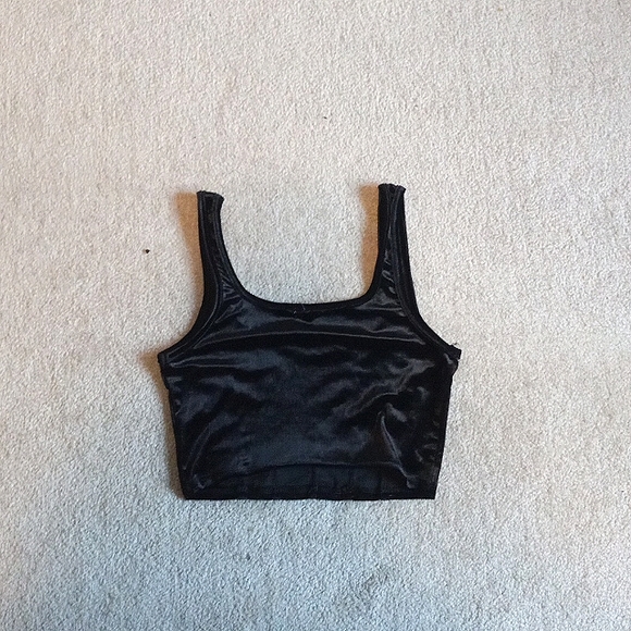 S Gargage velvet corset crop top - Picture 2 of 3